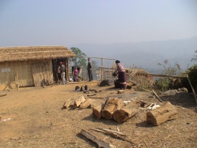 Typical Chakma house in Mizoram