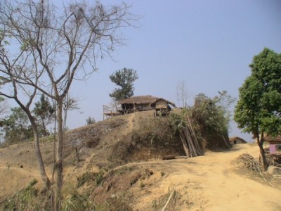 Typical Chakma house in Mizoram